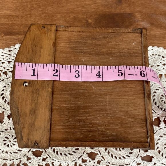 Vintage  American Eagle Wooden Recipe Box - Picture 11 of 11